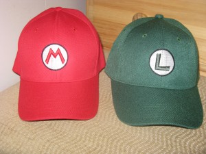 "super mario and luigi hats"