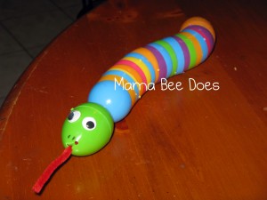 "easy kids plastic Easter egg snake craft"