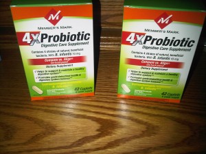 "Member's Mark 4X probiotic digestive care supplement"