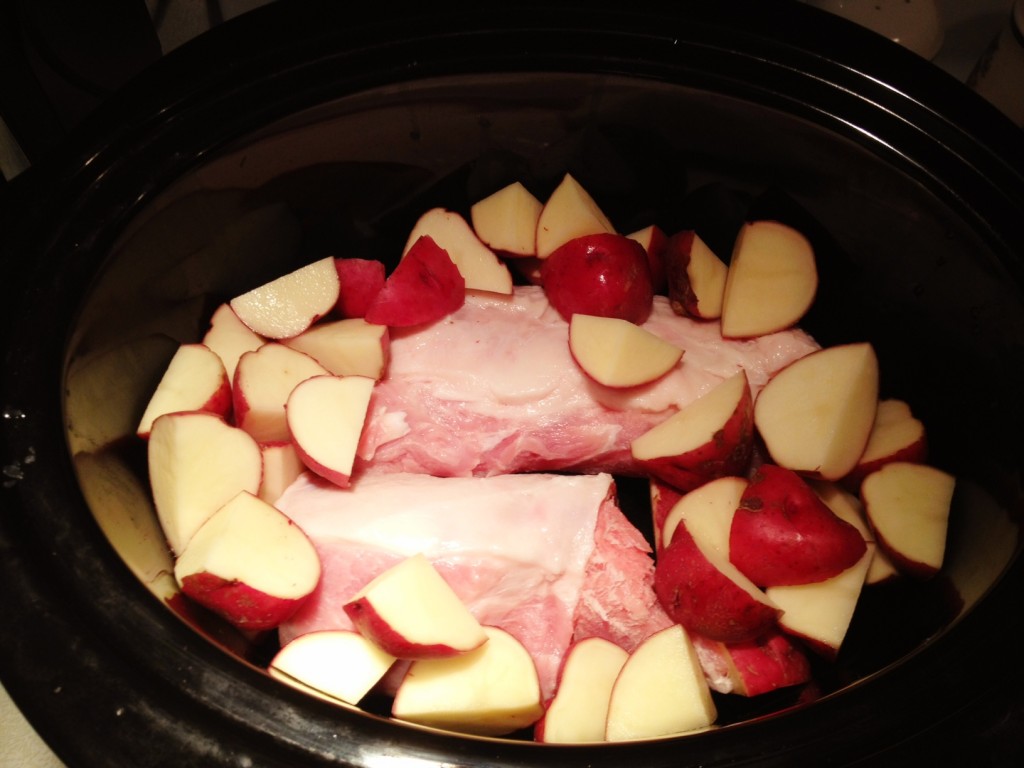 "pork tenderloin red potatoes slow cooker crock pot recipe"