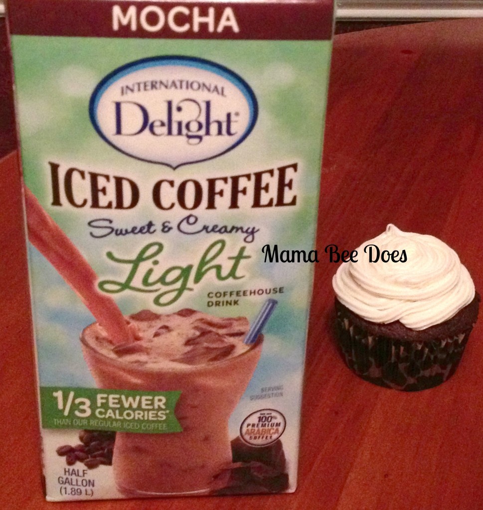 chocolate mocha cupcake International Delight Light iced coffee
