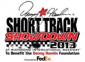 2013 short track show down Denny Hamlin McGeorge Toyota