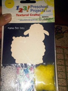 "1 2 3! Textured Projects preschool crafts"