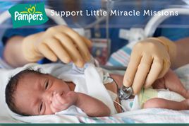 "Pampers Little Miracle Mission challenge $50 Amex card giveaway"