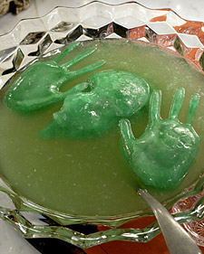 "Medusa ice face and hands punch Halloween drink recipe how to"