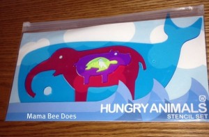 "Chasing Fireflies Easter review hungry animals stencil set"
