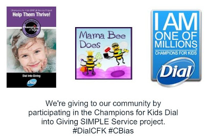 "Champions for Kids Dial into Giving simple service project #DialCFK"
