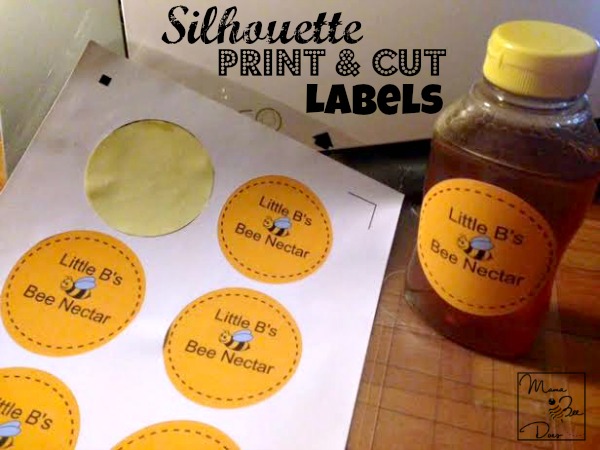 silhouette print and cut sticker labels